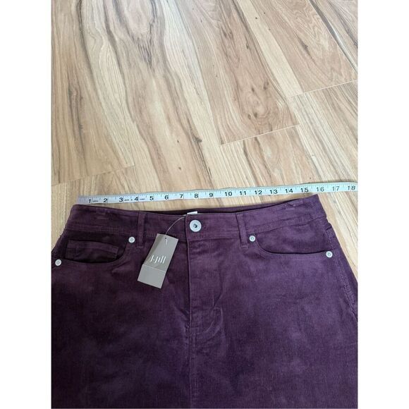 J Jill NWT Slit-Hem Corduroy Skirt sz 8 - Picture 11 of 11